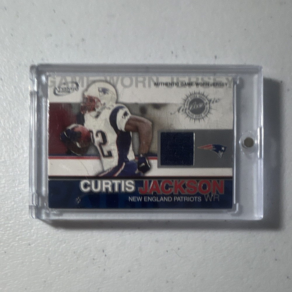 Pacific 2000 Authentic Curtis Jackson #56 New England Patriots  patch auto