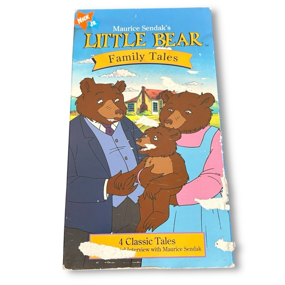 Little Bear Family Tales VHS Tape 1997 Nick Jr Maurice Sendak Animated Kids