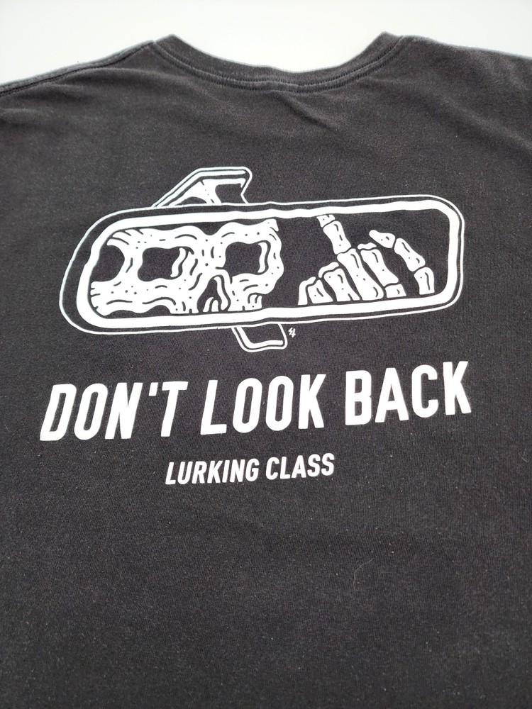 Lurking Class Sketchy Tank T-Shirt XL Black Graphic Dont Look Back Skeleton Men