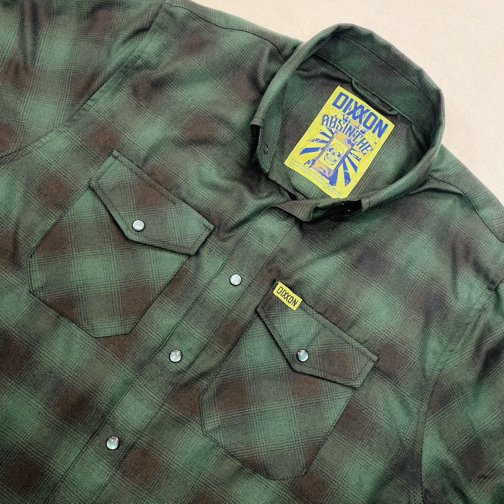 Dixxon Flannel Company Absinthe Men's Medium Preowned Black Green-image