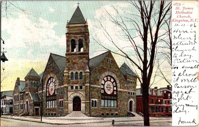 Kingston New York NY : CHURCH SCENE m/14 AV5647
