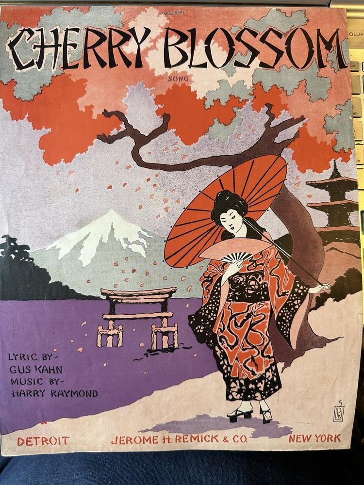 AA 1917 ORIENTAL sheet music Cherry Blossom by Harry Raymond