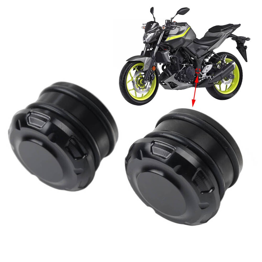 Motorcycle Frame Hole Cover Cap Plug Black For YAMAHA YZF-R25 R3 MT25 MT03 14-23