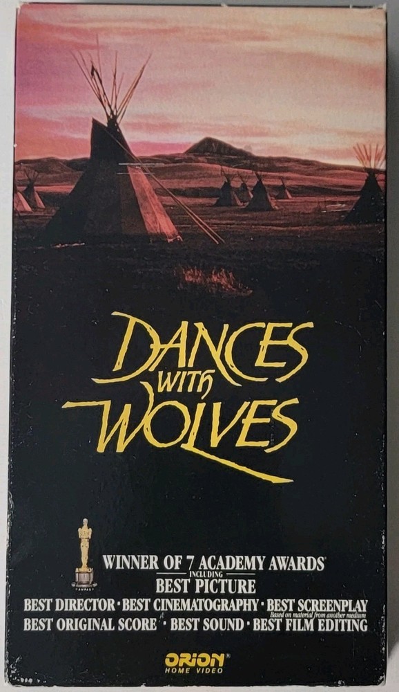 Dances with Wolves (VHS, 1990) Kevin Costner Graham Greene Mary McDonnell