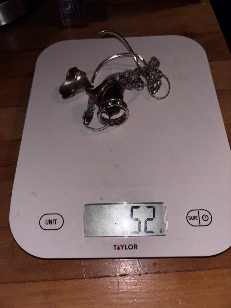 52 grams of STERLING silver SCRAP/FIX 4 split rings and broken chains