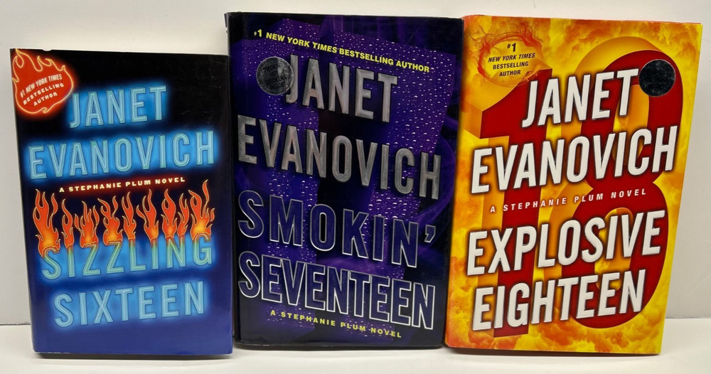 Janet Evanovich Stephanie Plum Series 16 17 18 Hardcover Books Mystery Crime