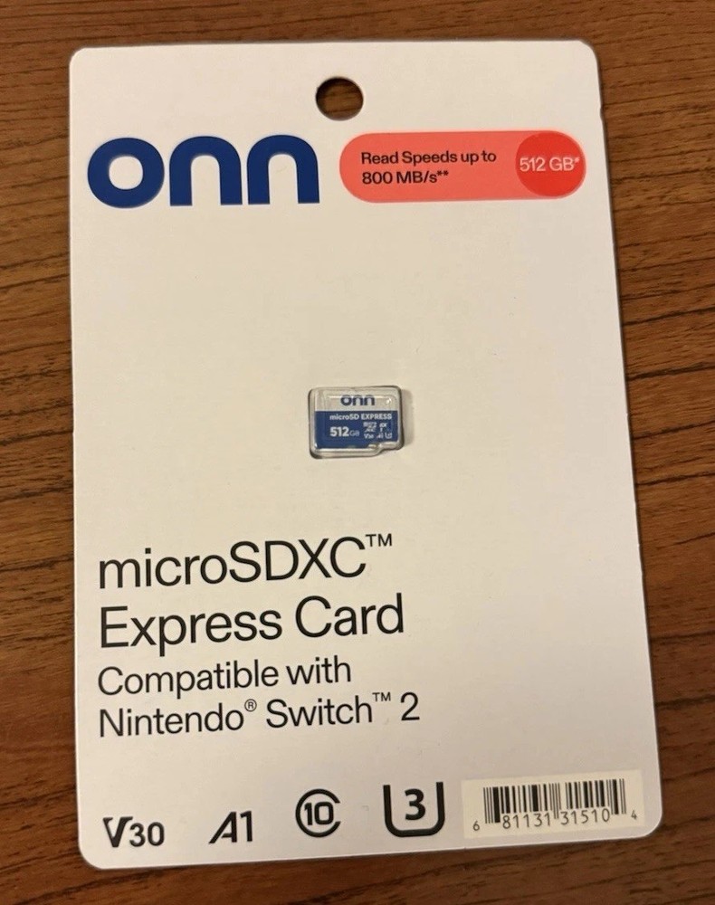 Onn 512 GB Micro SD Express Card (Nintendo Switch 2) BRAND NEW!!!!!