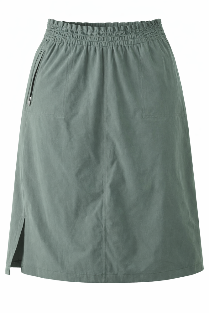 Athleta Women’s Brooklyn Sage Green Performance Midi Skirt - Size 1X
