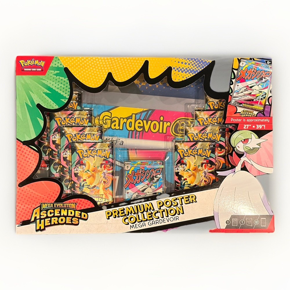 Pokemon TCG Ascended Heroes Mega Gardevoir Premium Poster Collection SEALED✅