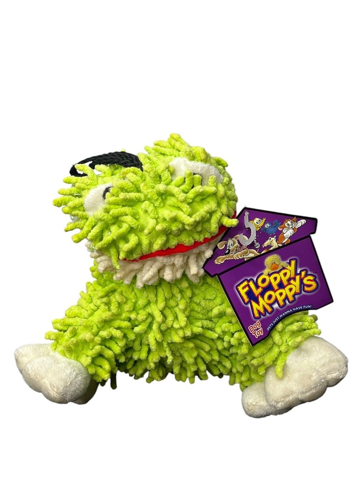 Retro 2007 Floppy Moppys Frog Plush Dog Toy