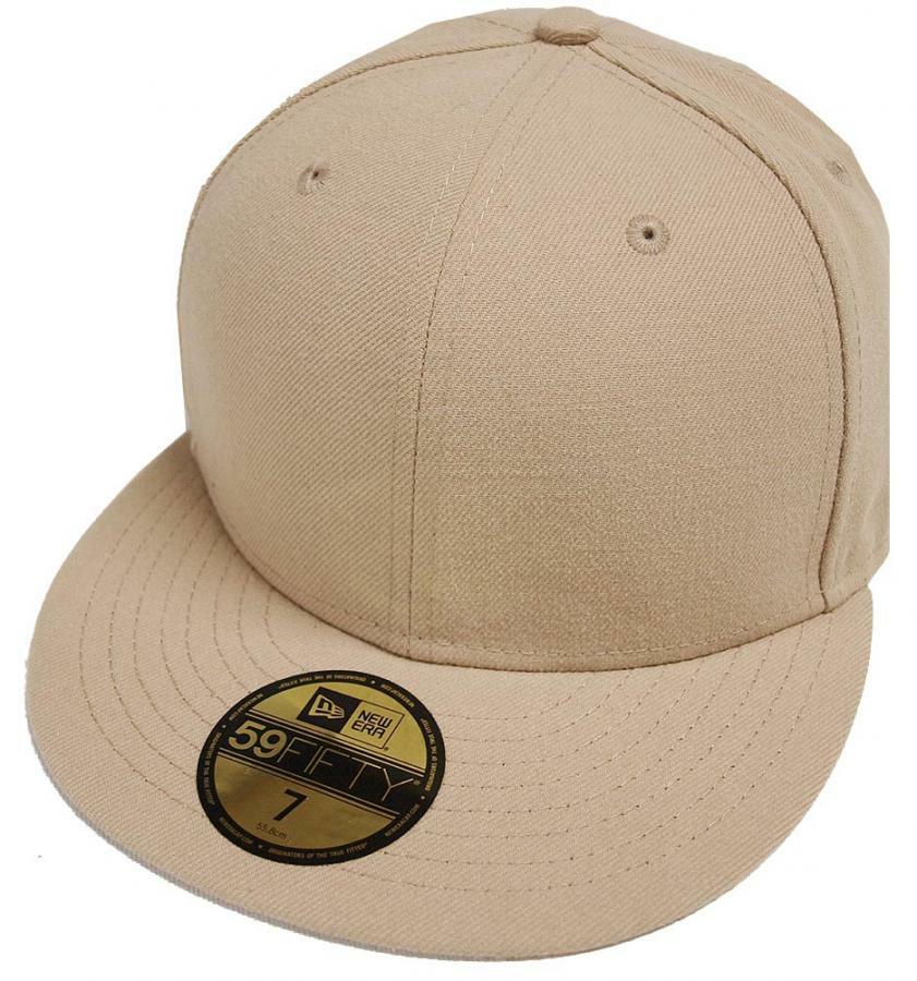 New Era Camel Khaki Beige Blanc 59Fifty Fitted Cap Mens