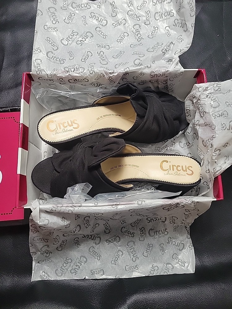 Circus by Sam Edelman Bea Espadrille Wedge Sandal, Black Women's Size 10 M