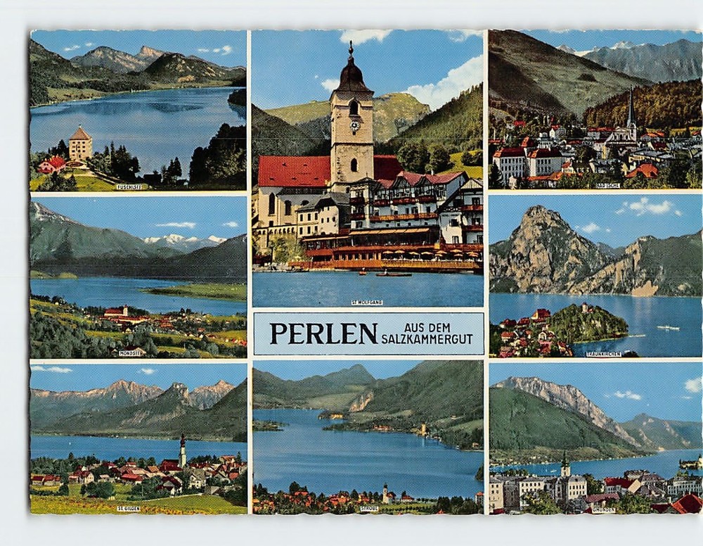 Postcard Scenes & Views Salzkammergut Austria