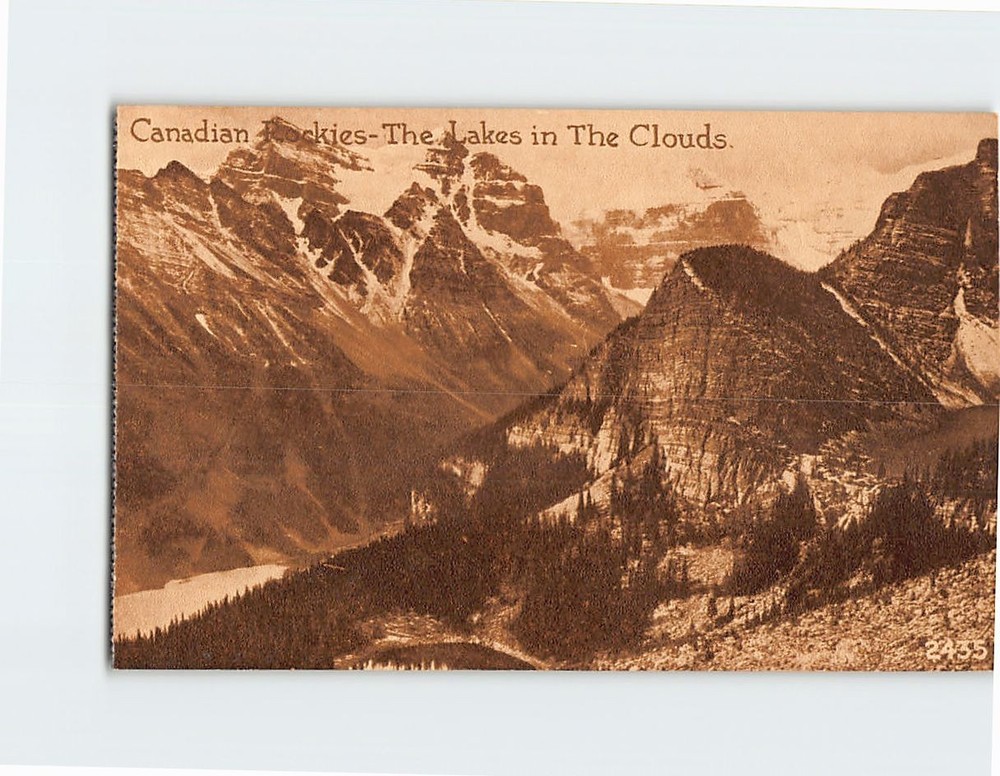 Postcard The Lakes in The Clouds Canadian Rockies Canada