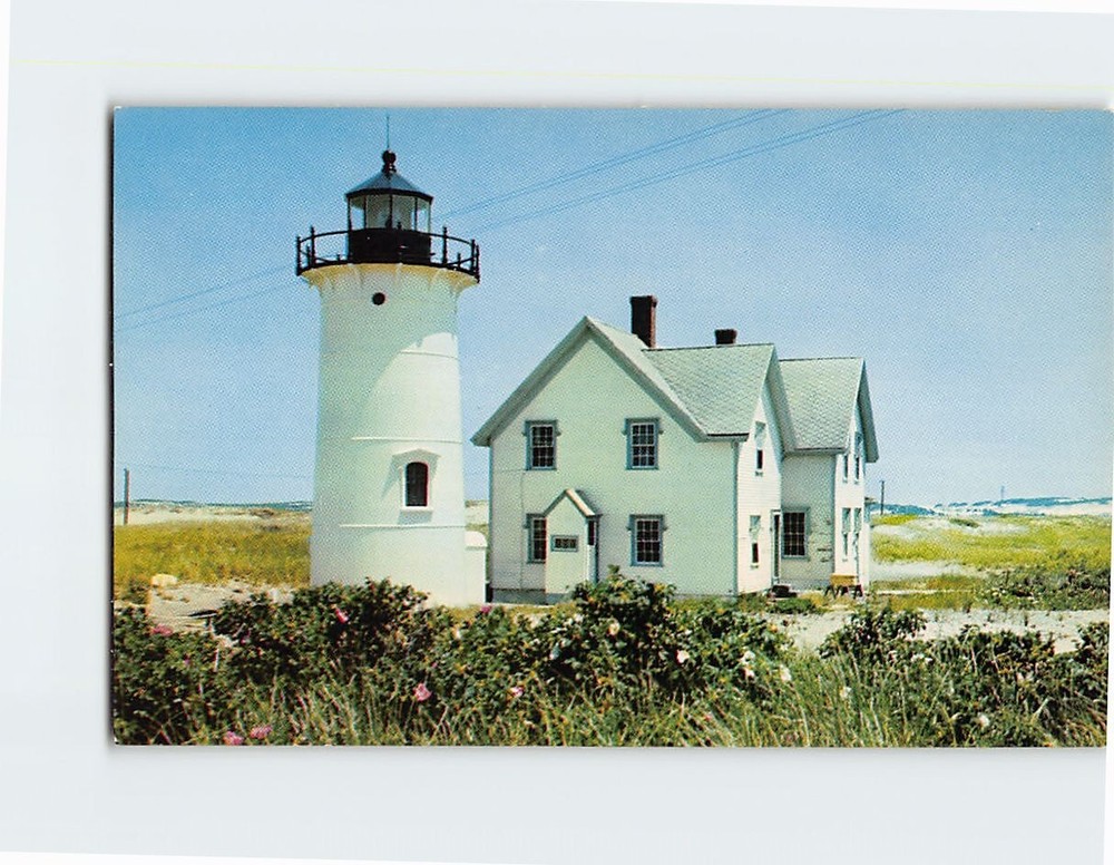Postcard Race Point Lighthouse Provincetown Massachusetts USA