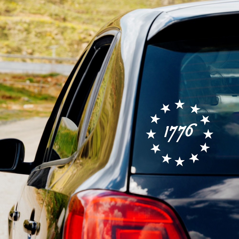 1776 13 Star 2nd Amendment Patriotic USA Vinyl Decal for Car Truck Window
