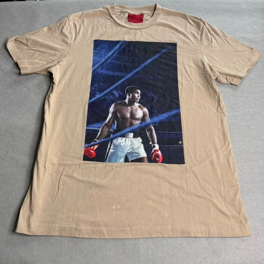 Muhammad Ali x Shoe Palace The People's Champ Beige Shirt Size LARGE