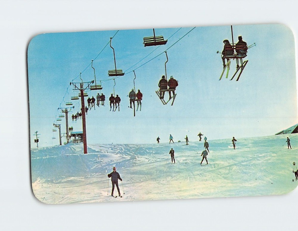 Postcard Skiing Michigan Winter Wonderland USA North America
