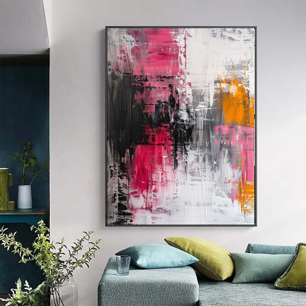 Abstract Wall Art Hand Painted Oil Painting On Canvas Thick Textured Art #016