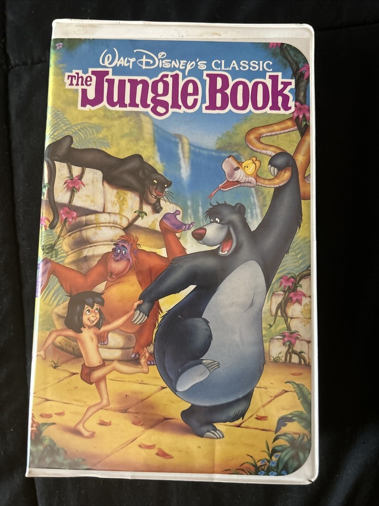 The Jungle Book (1967) (VHS, 1992) Disney The Classics Black Diamond