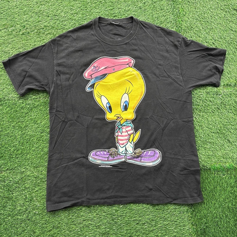 VTG 1994 Warner Bros Tweety Bird T Shirt Graphic T-Shirt Single Stitch Men’s XXL