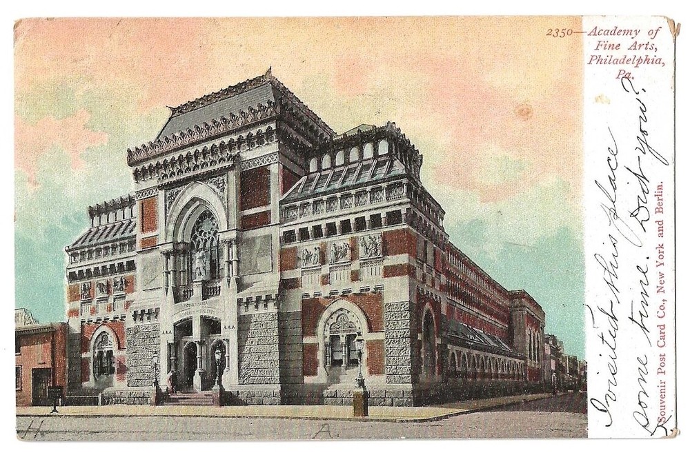Philadelphia Pennsylvania c1905 Academy of Fine Arts, Museum, undivided back-image