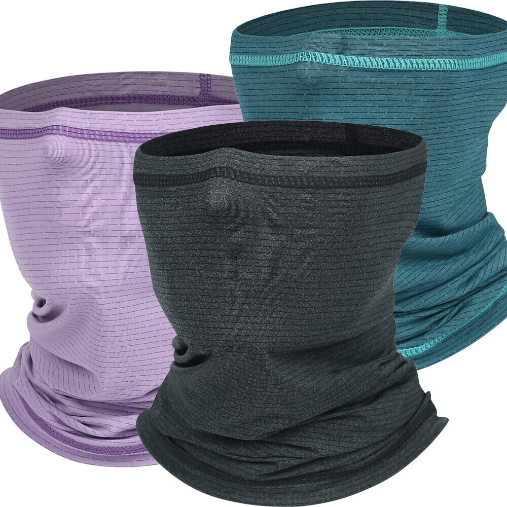 Cooling UV Protection Neck Gaiter Scarf Breathable Summer Face Cover