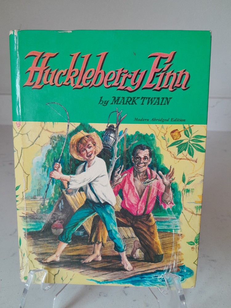 VTG Huckleberry Finn By Mark Twain 1955 Children's Fiction HC Whitman Classics