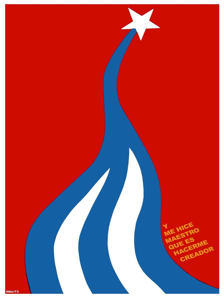 Y me hice maestro que es hacerme... Decoration Poster. Art Interior design 3790