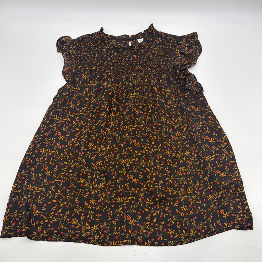 Old Navy Blouse Women L Floral Multicolor .#43931