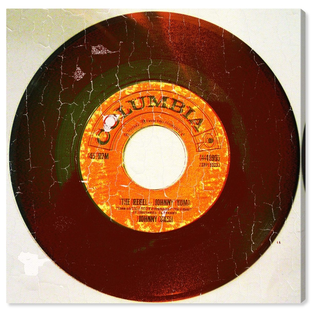 The Oliver Gal Artist Co. Music Wall Art Canvas Prints 'Rebel Vinyl' Home Déc...