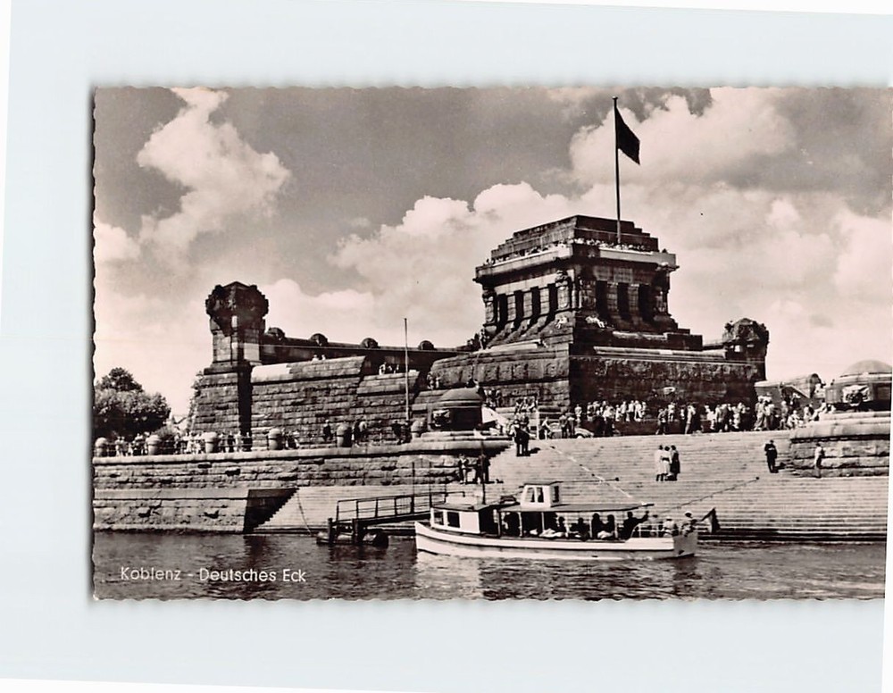 Postcard Deutsches Eck Koblenz Germany