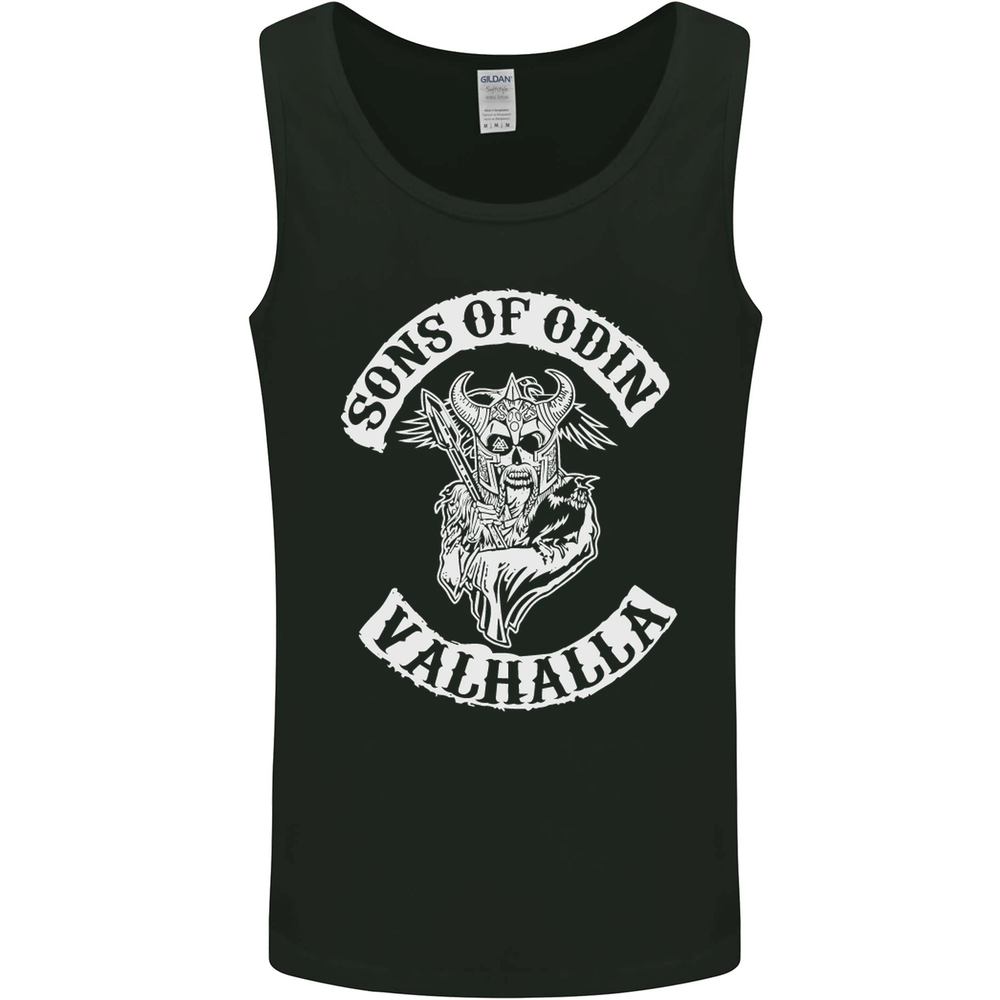 Son of Odin Valhalla Viking Norse Mythology Mens Vest Tank Top