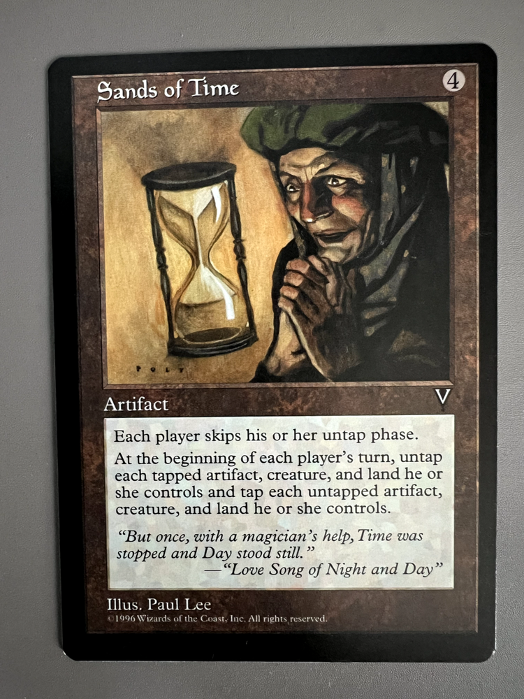 Sands of Time 1996 Magic the Gathering - Vintage Artifact from Visions set: NM