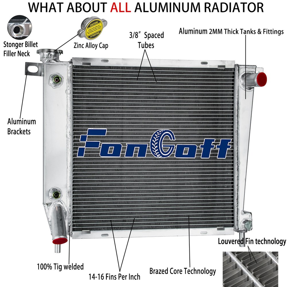 3 ROW RADIATOR FOR 85-94 FORD RANGER EXPLORER BRONCO II/MAZDA NAVAJO B4000 91-94