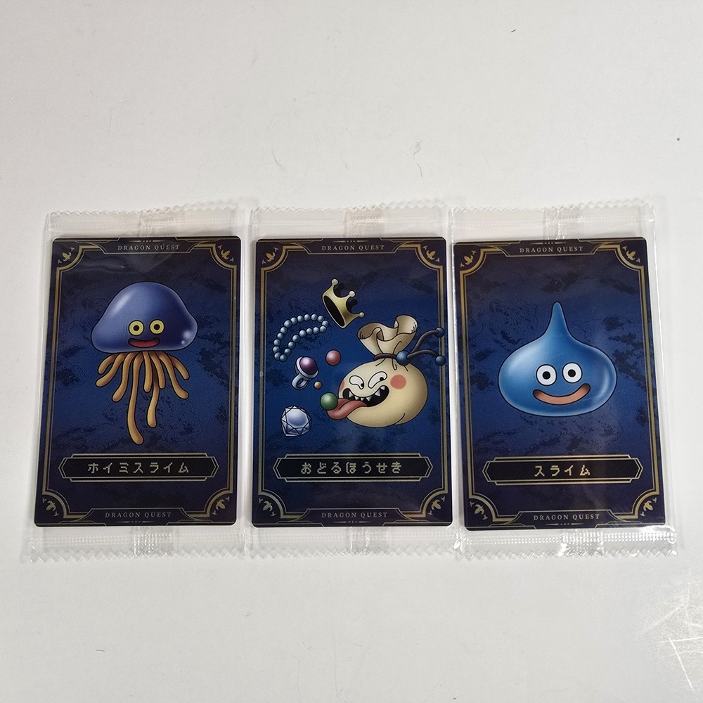 Dragon Quest Trading Card Lot of 3 – Slime & Monsters – Japanese Cards, Sealed