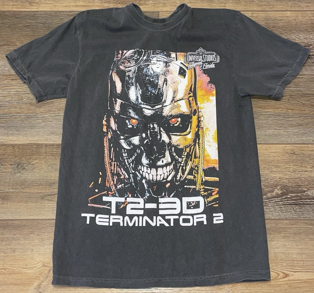 Universal Studios Terminator 2 T2 3-D Tee Shirt Mens Medium