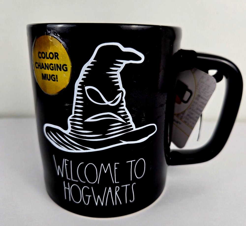 Rae Dunn Harry Potter Hufflepuff Color Changing Hogwarts Mug NWT