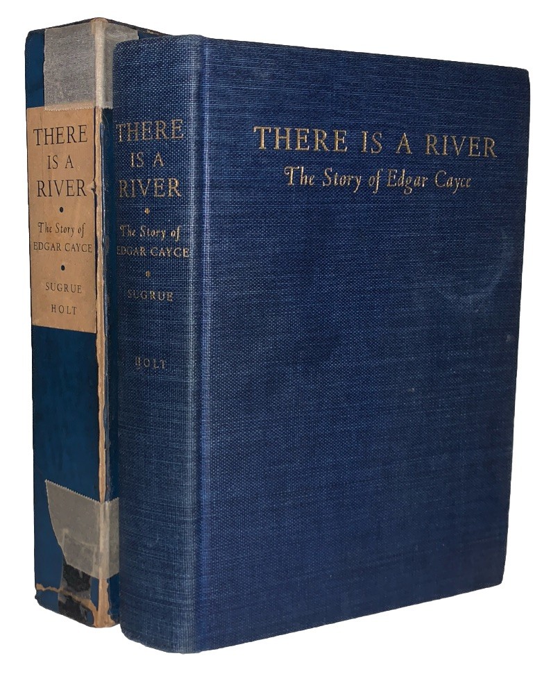 SIGNED by EDGAR CAYCE, THERE IS A RIVER, 1942, 1st Ed, OCCULT BIOGRAPHY, PSYCHIC