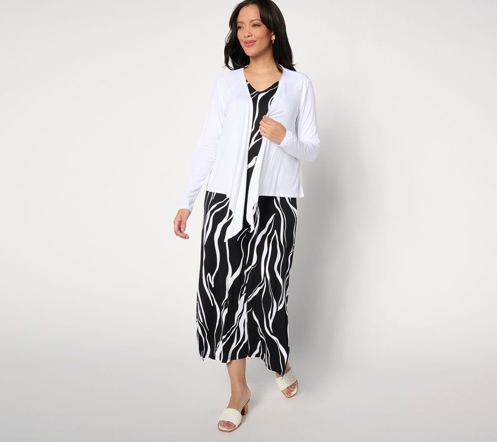 Belle by Kim Gravel Women's Dress Sz L Reg Better Together Multi-colored A634848