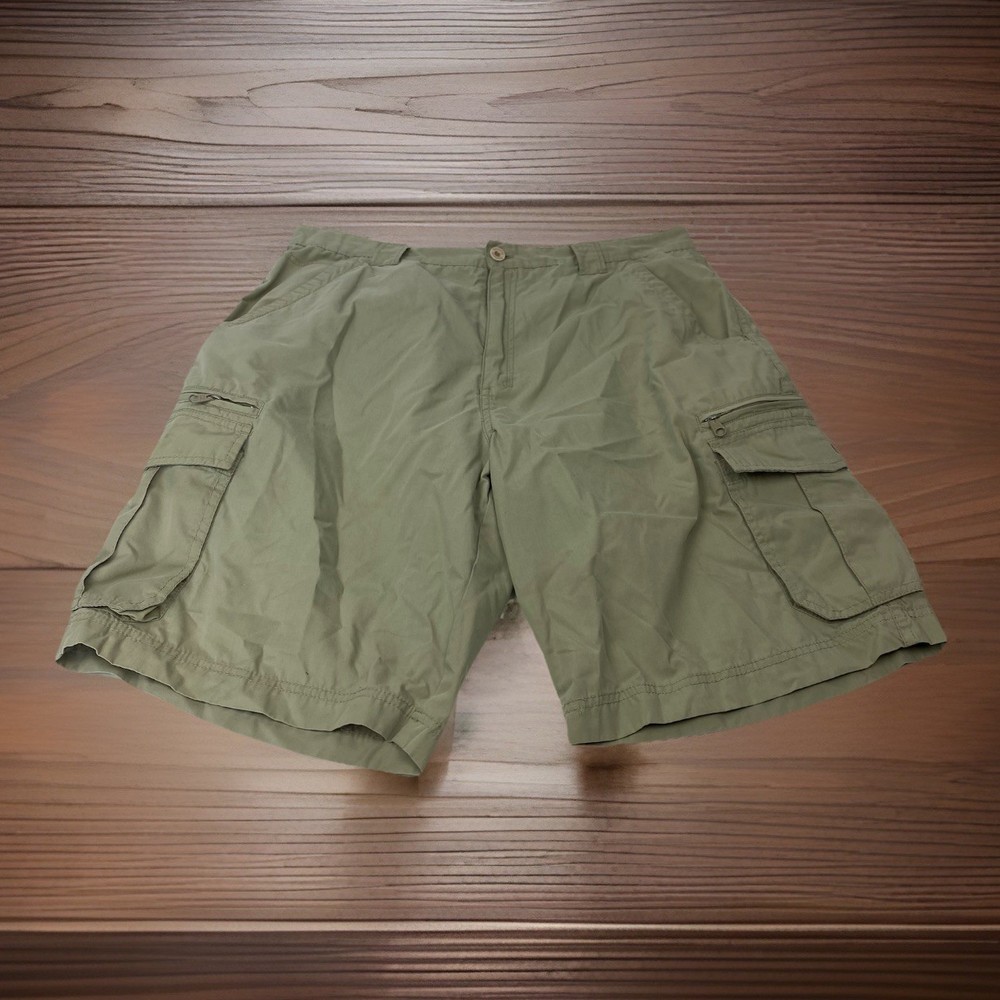 Billabong Men’s 36 XL Extra Large Tan Beige Zip Pocket Cargo Shorts