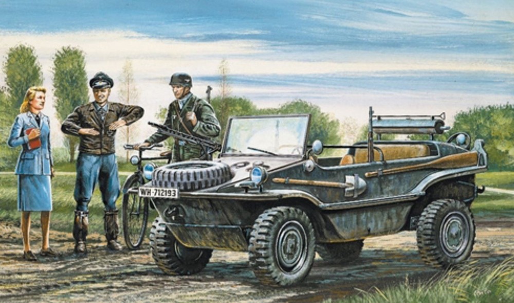 Italeri 0313 WWII German Schwimmwagen 1/35 Scale Plastic Model Kit