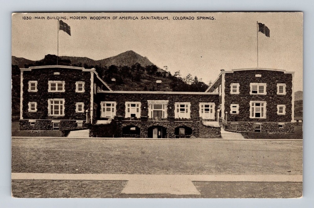 Colorado Springs CO-Colorado, Main Building, Sanitarium, Vintage Postcard