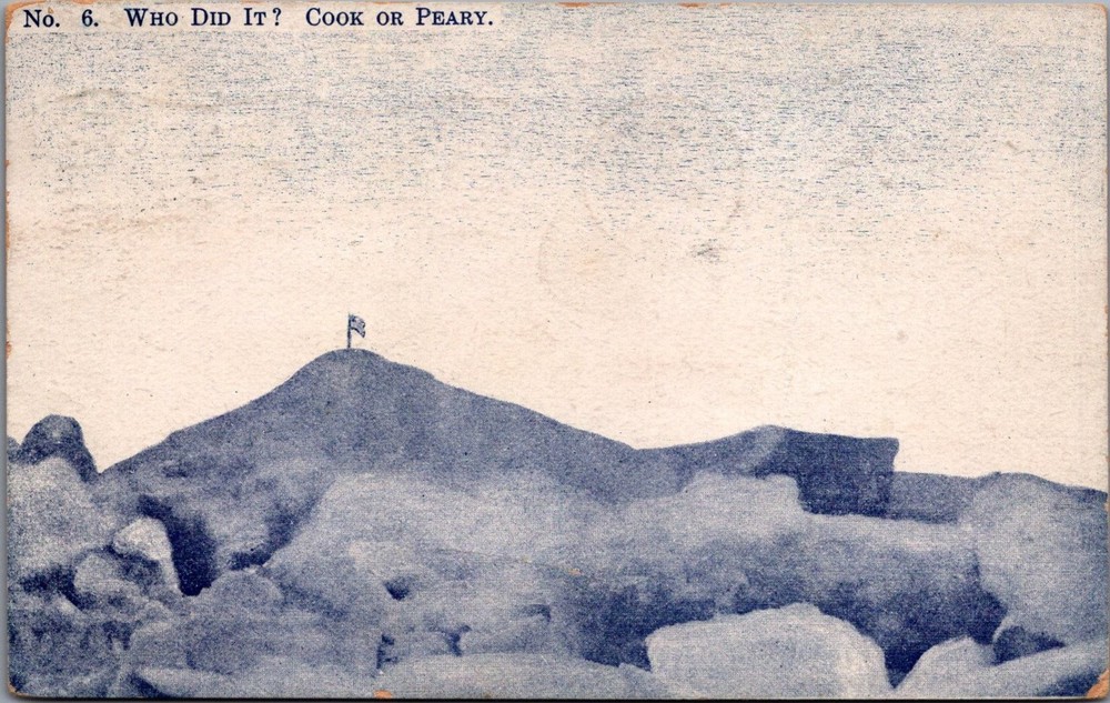 1909 Cook Peary North Pole Controversy Postcard - Arctic Views Lynn Mass