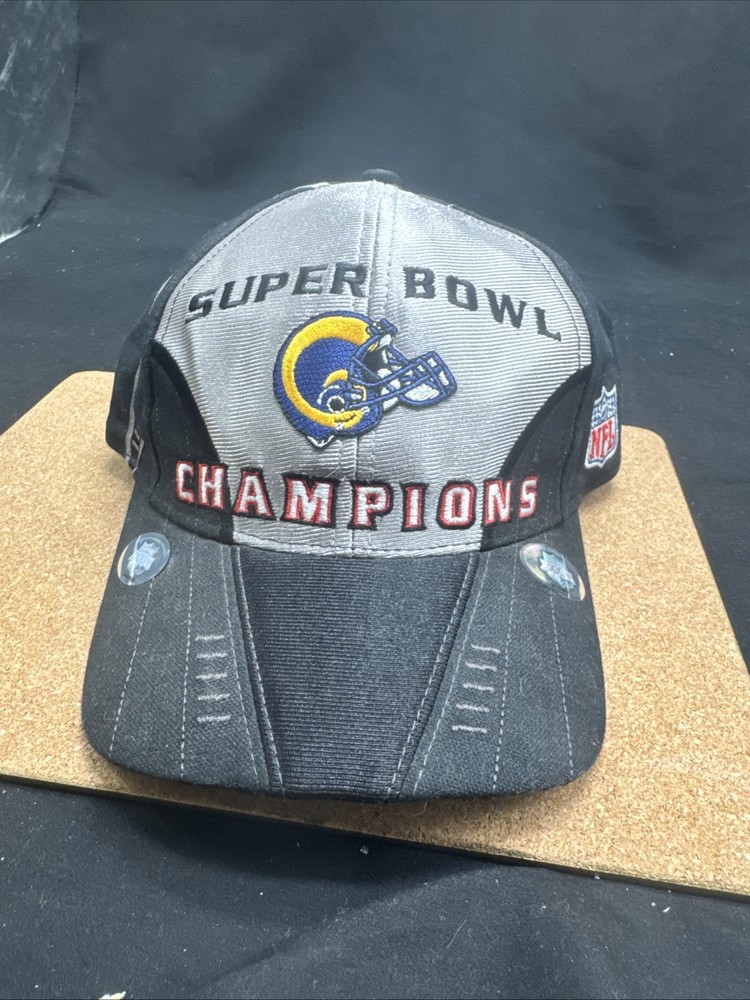 Vintage 2000 PUMA St. Louis Rams Super Bowl NFL Champions Strapback Hat Cap VTG