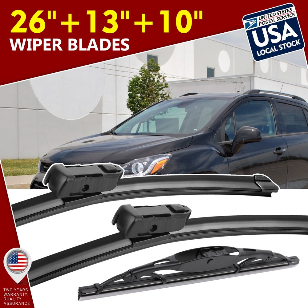 NEW 26''+13''+10'' Wiper Windshield Rain Blades Set For Chevrolet Trax 2013-2023