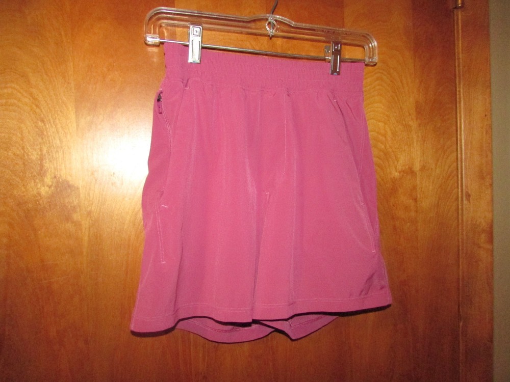 Mens Lululemon Dark Pink Drawstring Running Shorts XS Excellent!