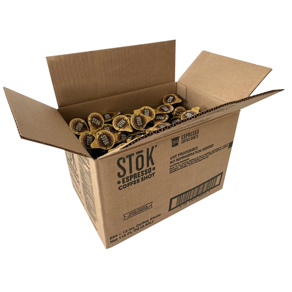 SToK Cold Brew Espresso Coffee Shots, Unsweetened, 0.43 264 Count (Pack of 1)
