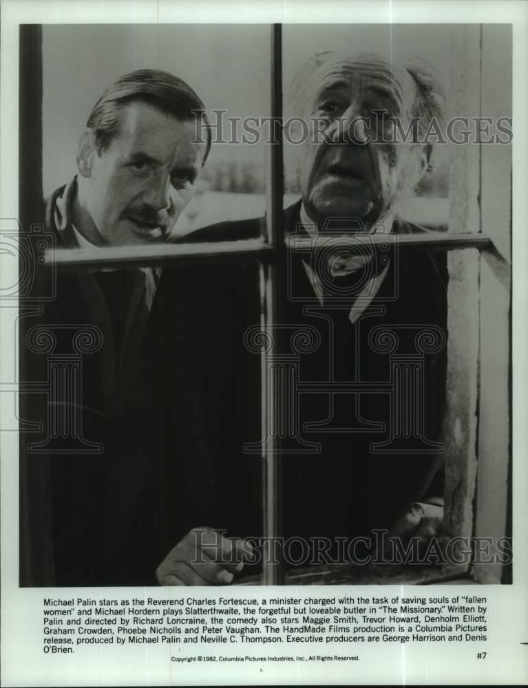 1982 Press Photo Michael Palin & Michael Hordern star in 