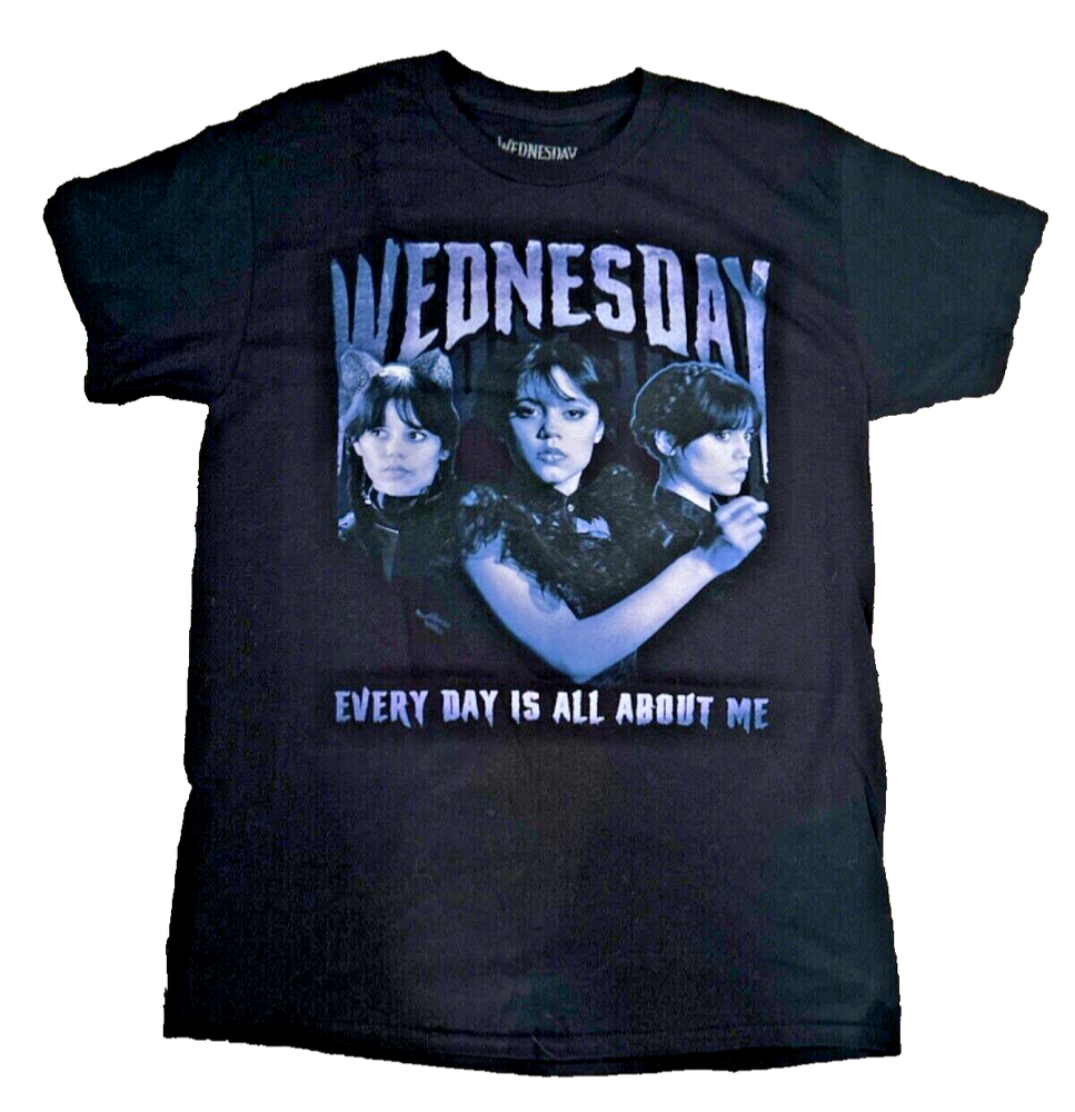 Wednesday Addams Jenna Ortega Every Day Is About Me Family RARE medium NEW